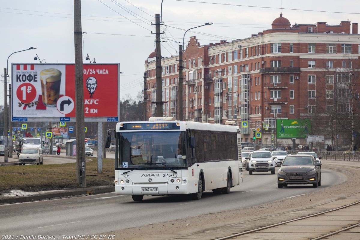 Санкт-Петербург, ЛиАЗ-5292.60 № 2145