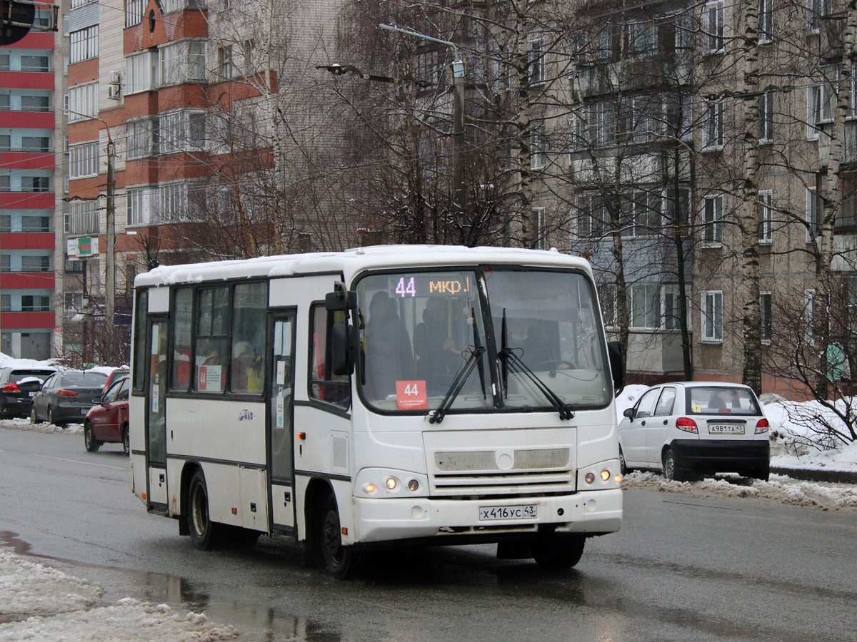 Kirov region, PAZ-320402-05 Nr. Х 416 УС 43