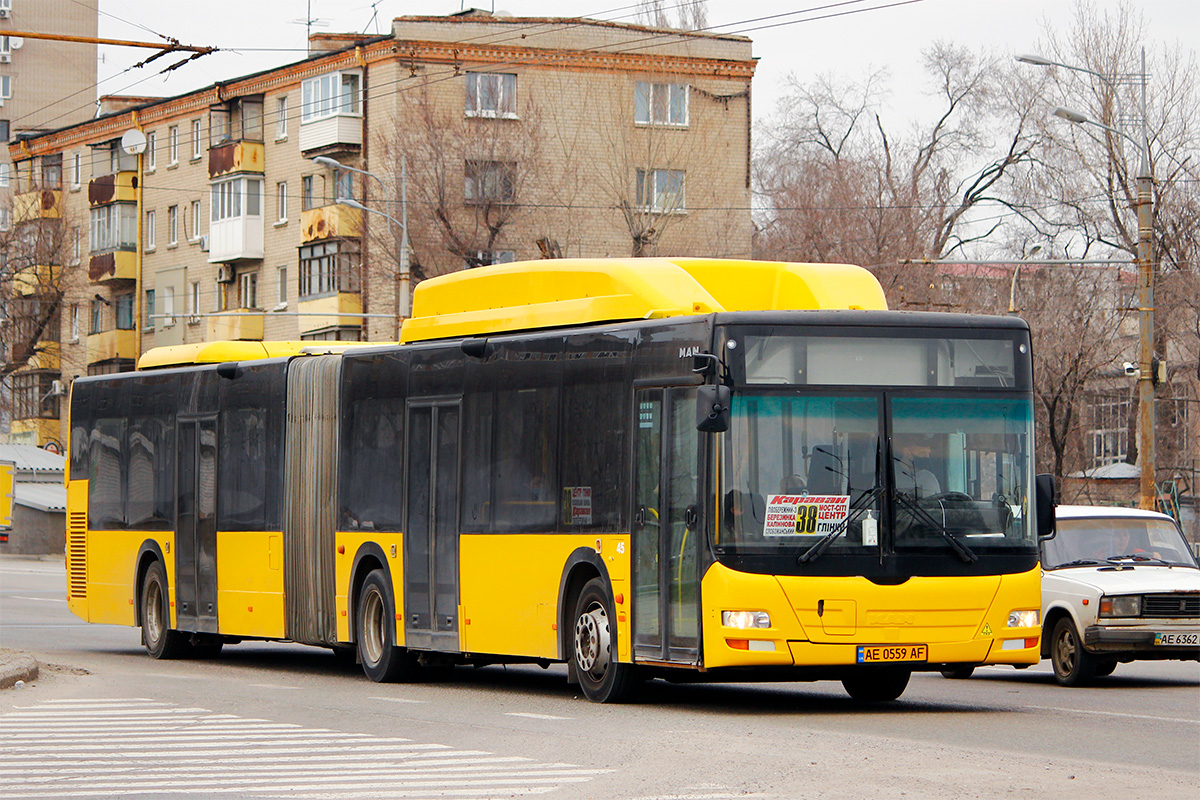 Днепропетровская область, MAN A23 Lion's City G NG313 CNG № 45