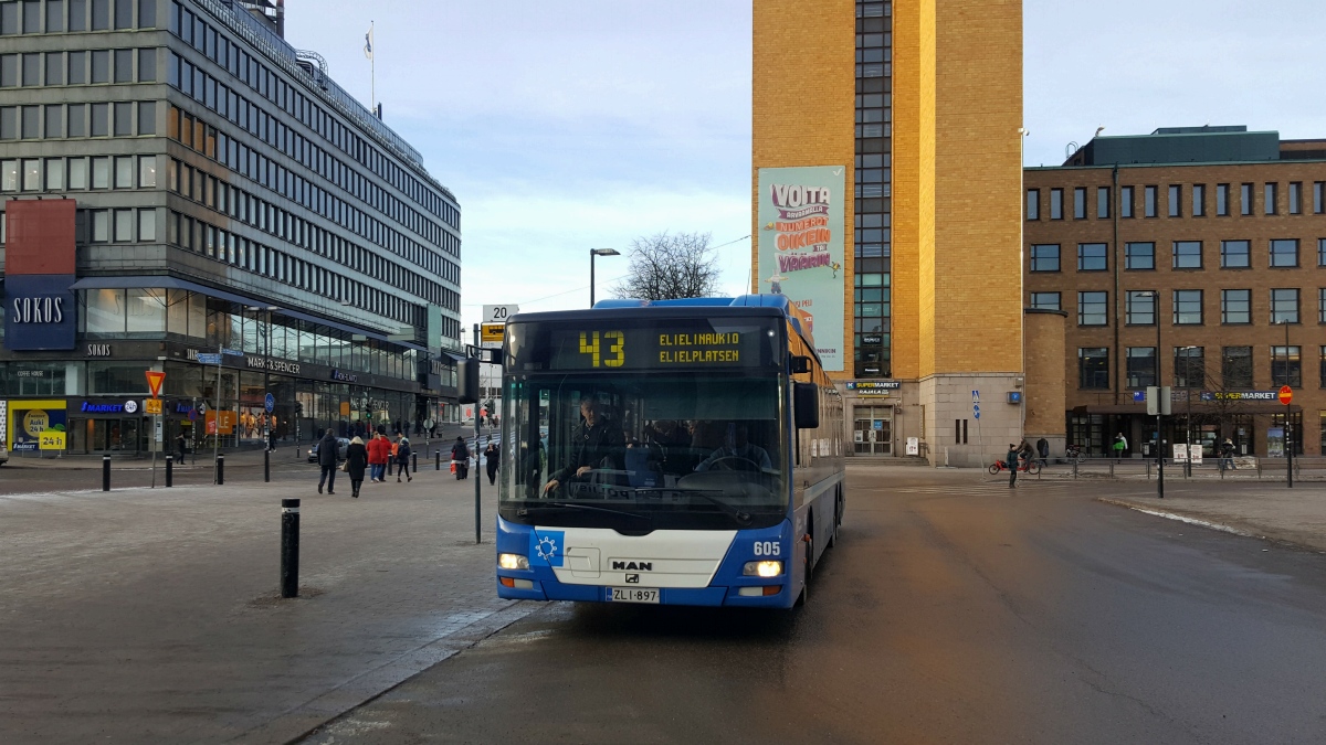 Финляндия, MAN A25 Lion's City ÜLL NÜ313-15 CNG № 605