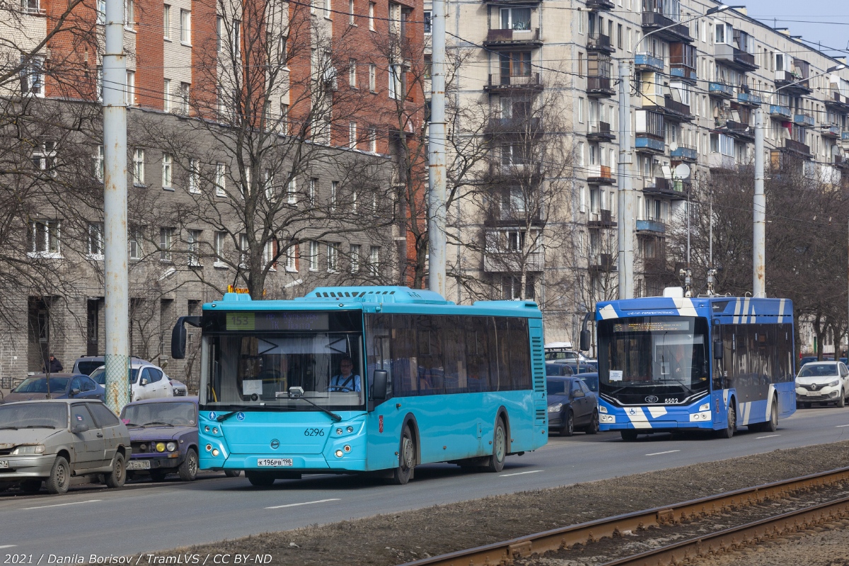 Санкт-Петербург, ЛиАЗ-5292.65 № 6296