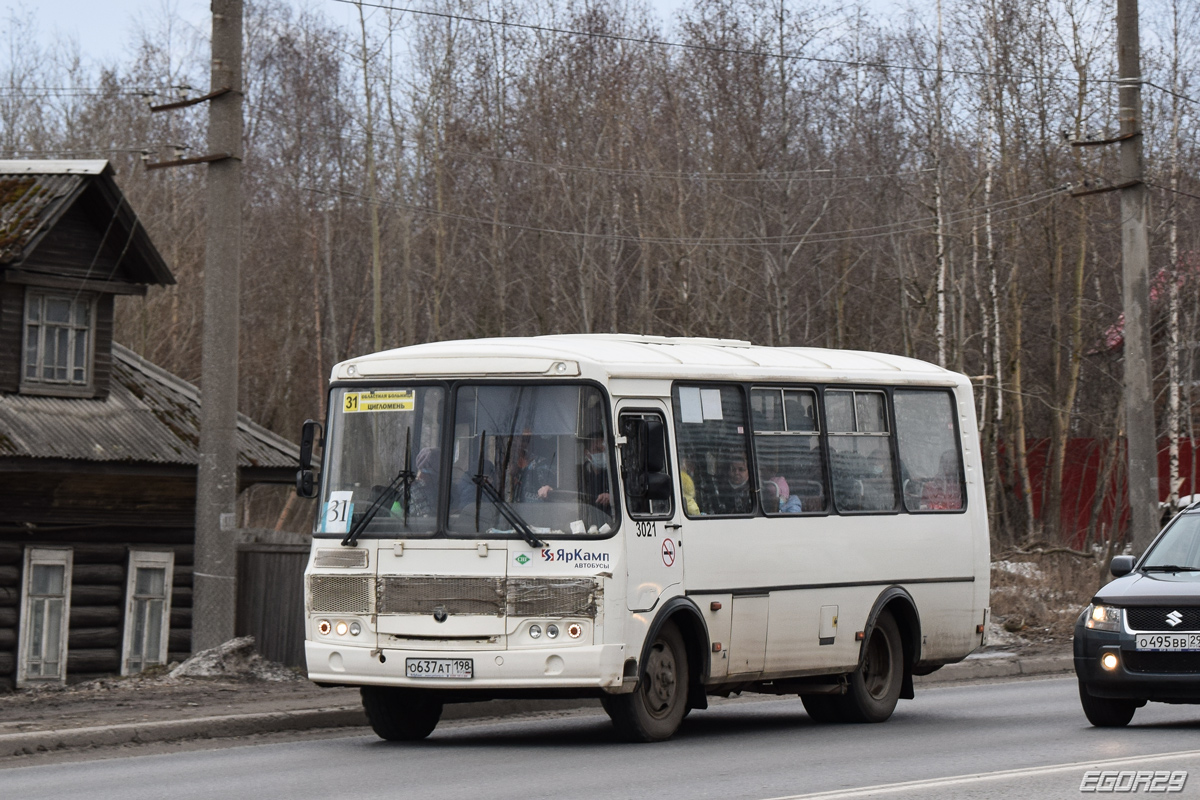 Архангельская область, ПАЗ-320540-22 № 3021