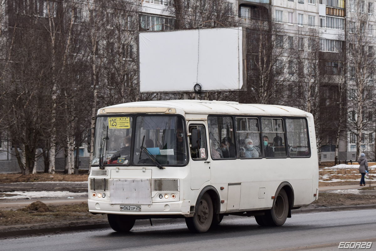 Архангельская область, ПАЗ-32054 № М 062 ОР 29