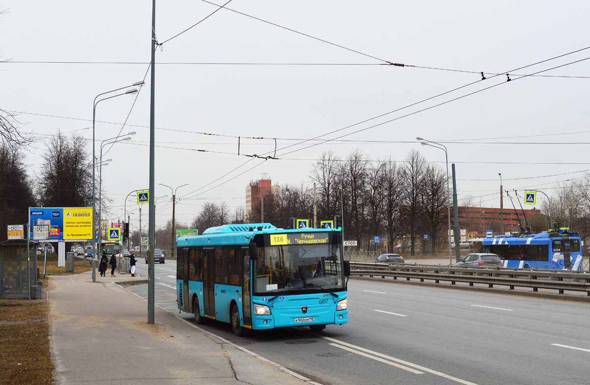 Санкт-Петербург, ЛиАЗ-4292.60 (1-2-1) № 6817