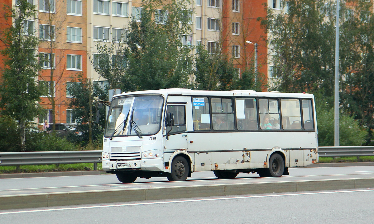 Санкт-Петербург, ПАЗ-320412-05 № 7820