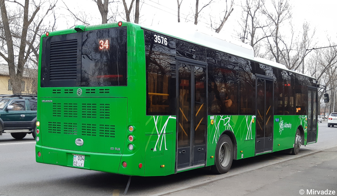 Алматы, Golden Dragon XML6125CN (Hyundai Trans Auto) № 3576