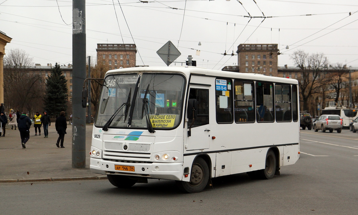 Санкт-Петербург, ПАЗ-320302-11 № 9829