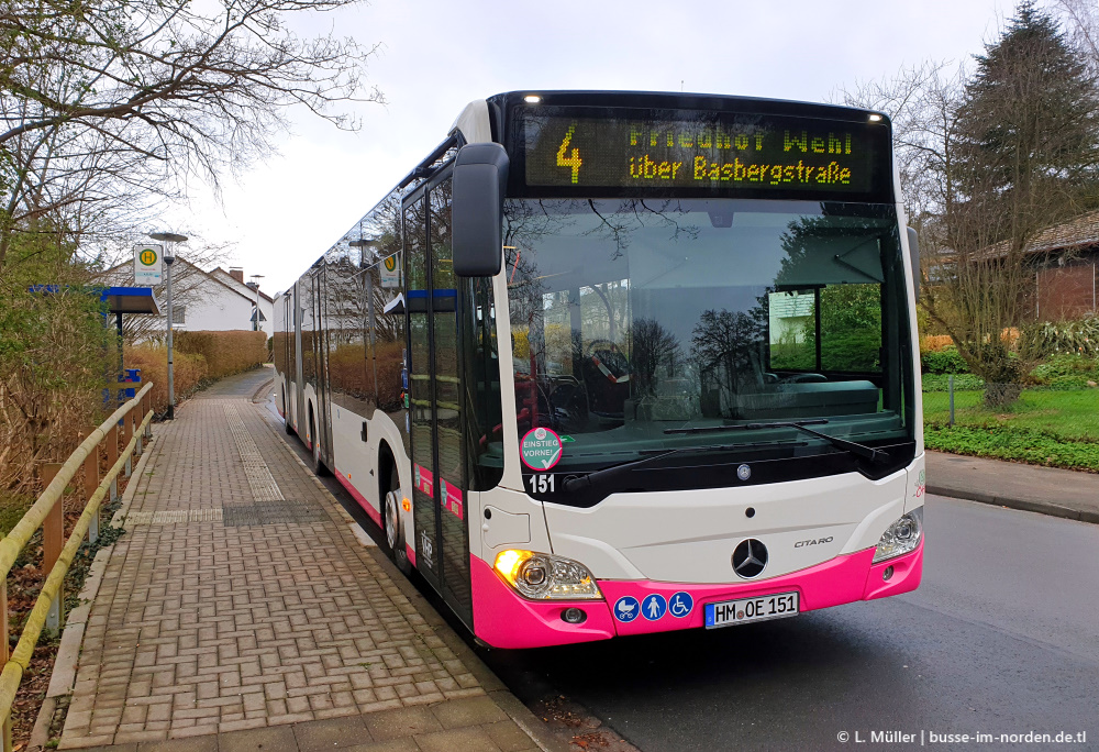 Нижняя Саксония, Mercedes-Benz Citaro C2 G № 151