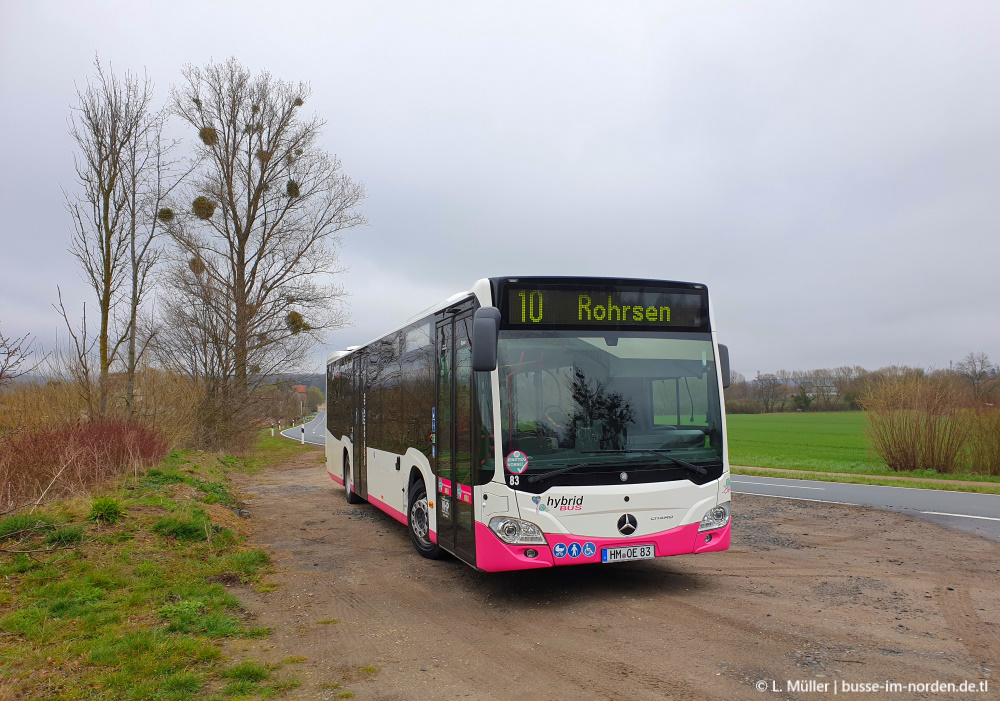 Нижняя Саксония, Mercedes-Benz Citaro C2 hybrid № 83