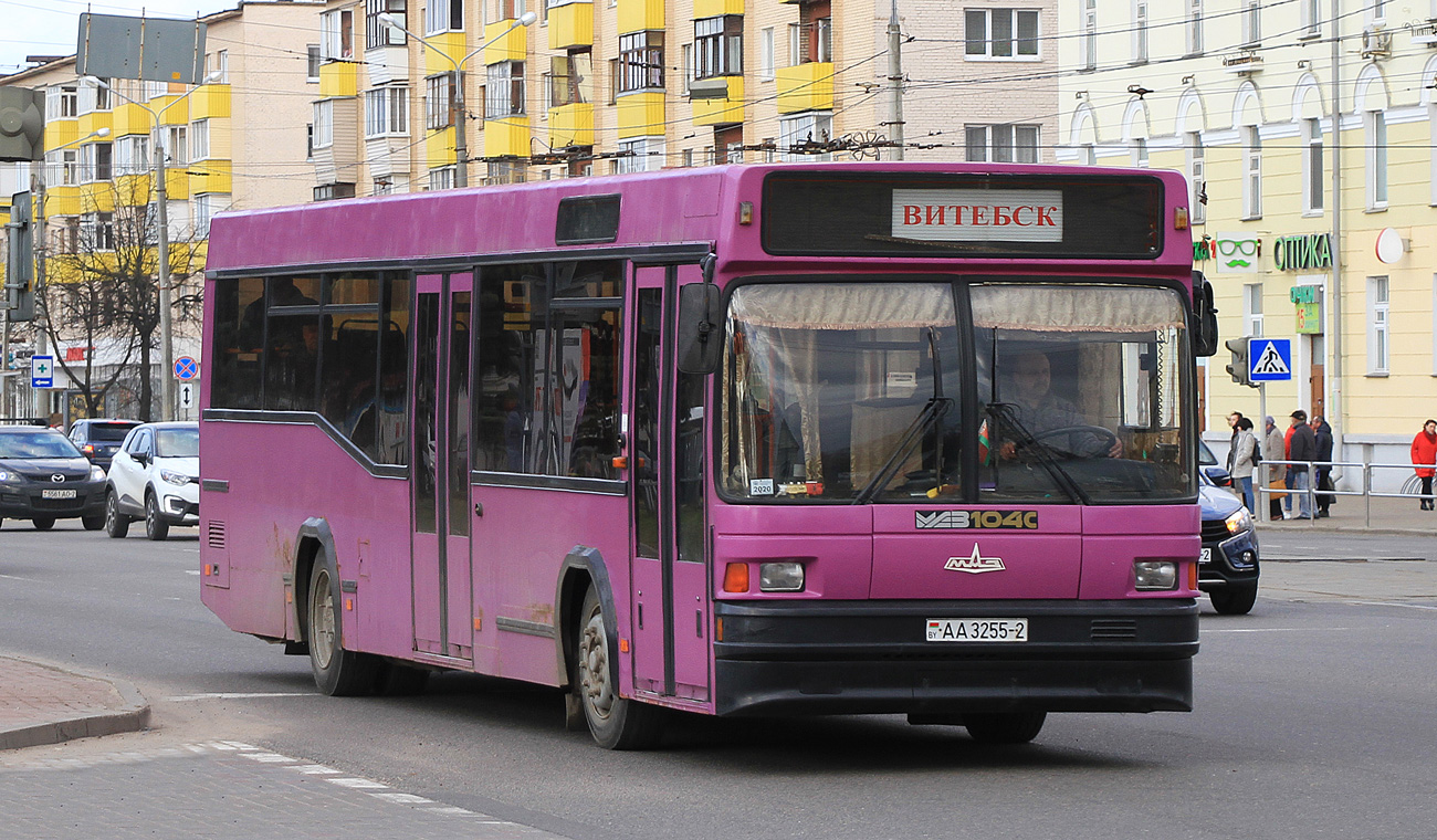 Витебская область, МАЗ-104.С21 № АА 3255-2