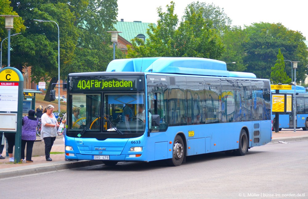 Швеция, MAN A21 Lion's City NL313 CNG № 6633