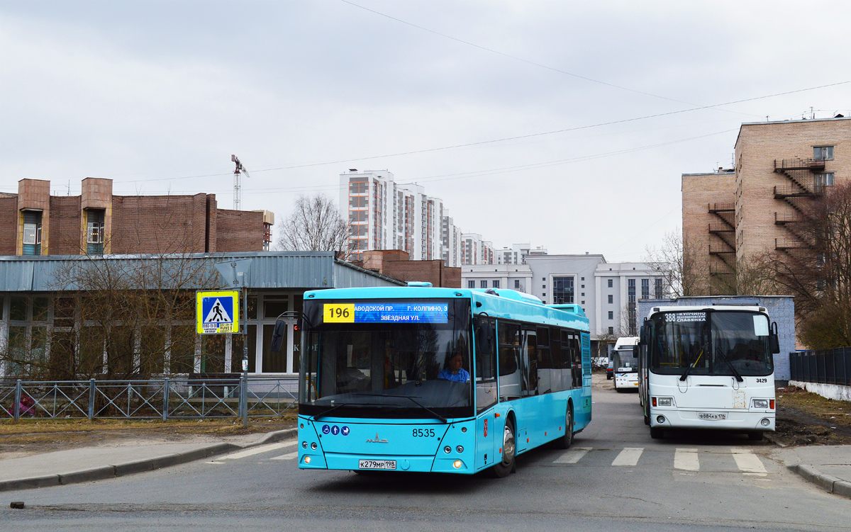 Санкт-Петербург, МАЗ-203.016 № 8535; Санкт-Петербург, ЛиАЗ-5293.53 № 3429