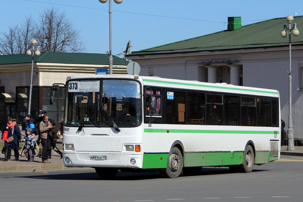 Санкт-Петербург, ЛиАЗ-5293.53 № 3452