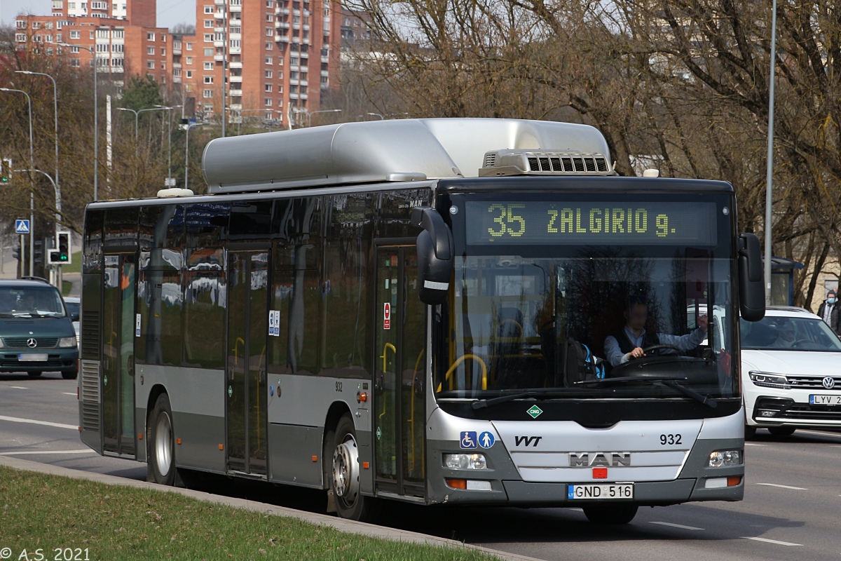 Литва, MAN A21 Lion's City NL273 CNG № 932