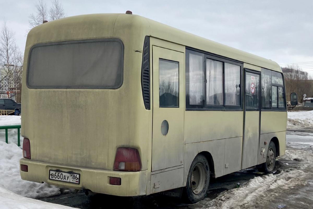 Ханты-Мансийский АО, Hyundai County SWB C08 (РЗГА) № В 660 АУ 186