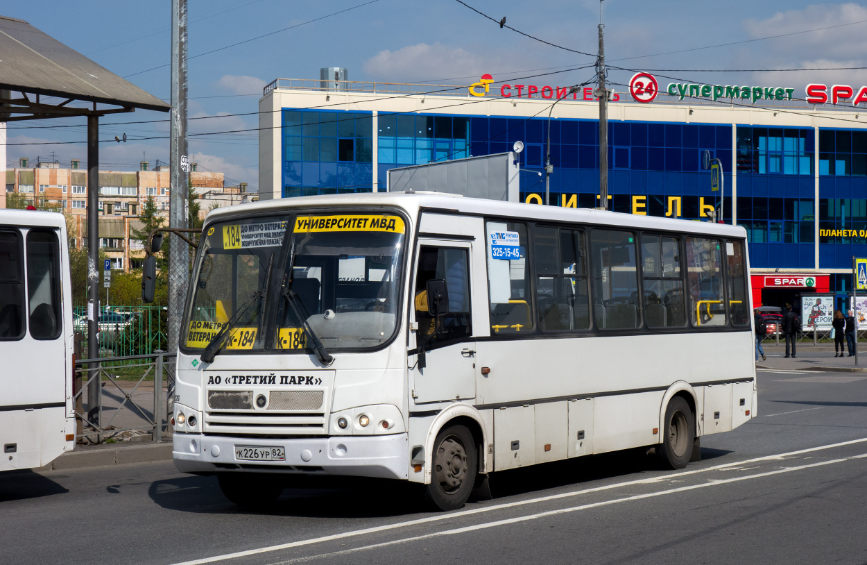 Санкт-Петербург, ПАЗ-320412-14 № К 226 УР 82