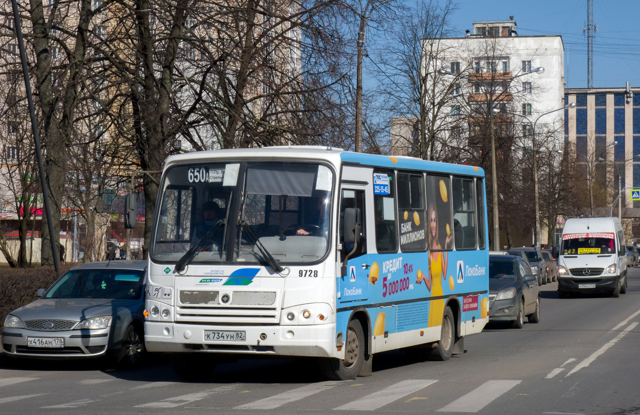 Санкт-Петербург, ПАЗ-320302-11 № 9728