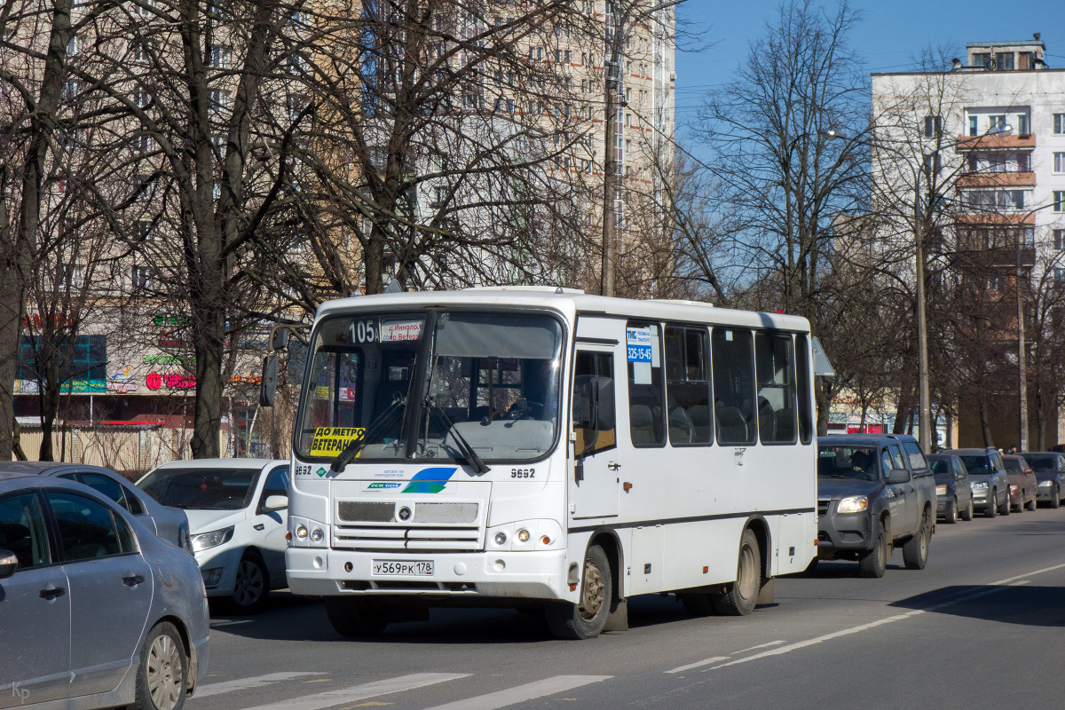 Санкт-Петербург, ПАЗ-320302-11 № 9692