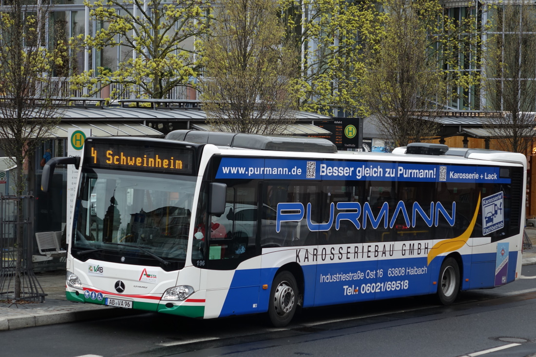 Бавария, Mercedes-Benz Citaro C2 hybrid № 196