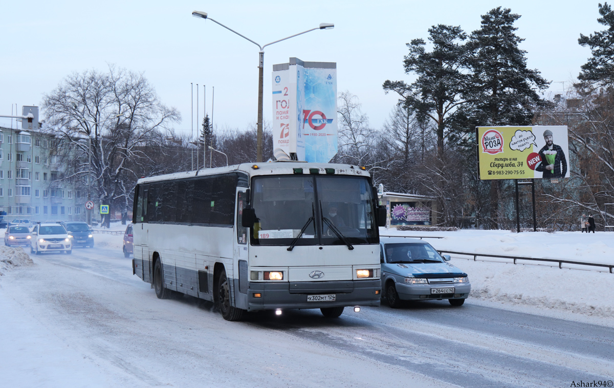 Красноярский край, Hyundai Aero E № Х 302 МТ 124