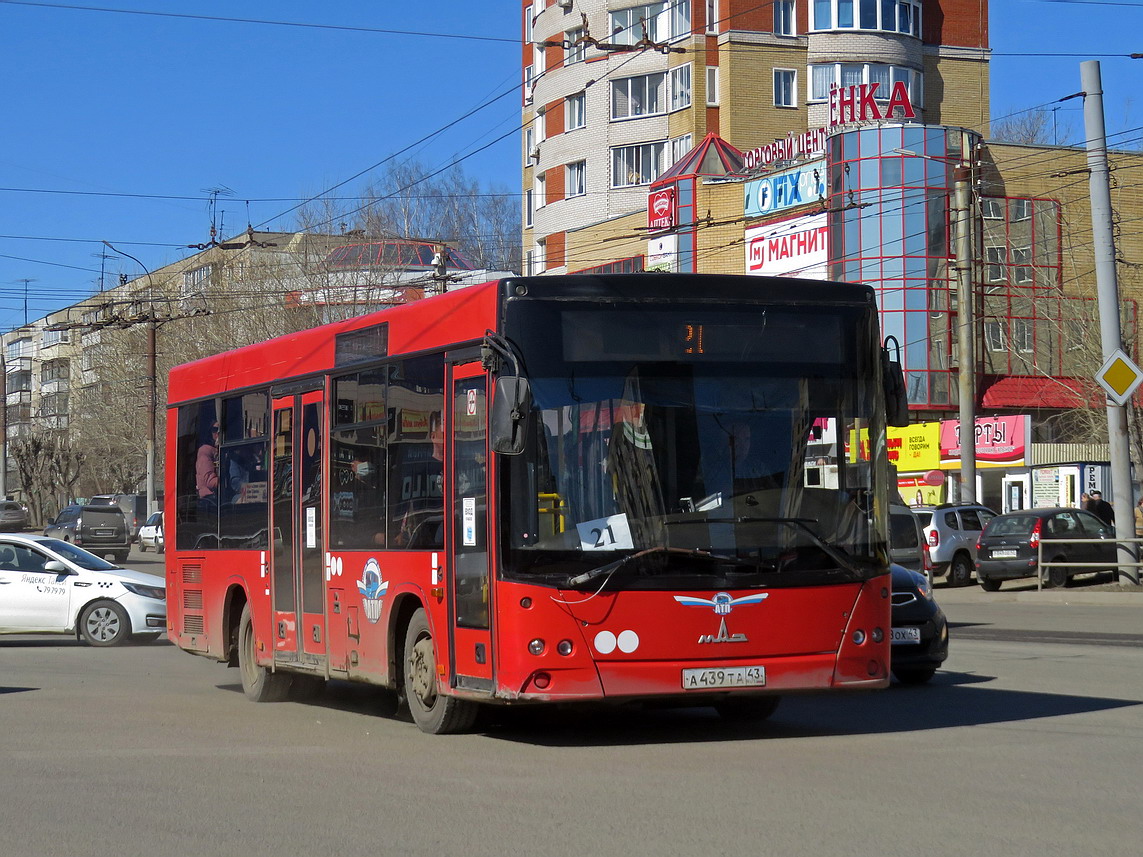 Кировская область, МАЗ-206.068 № А 439 ТА 43