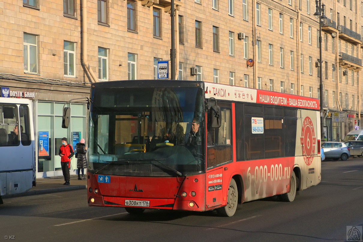 Санкт-Петербург, МАЗ-206.067 № В 308 КТ 178