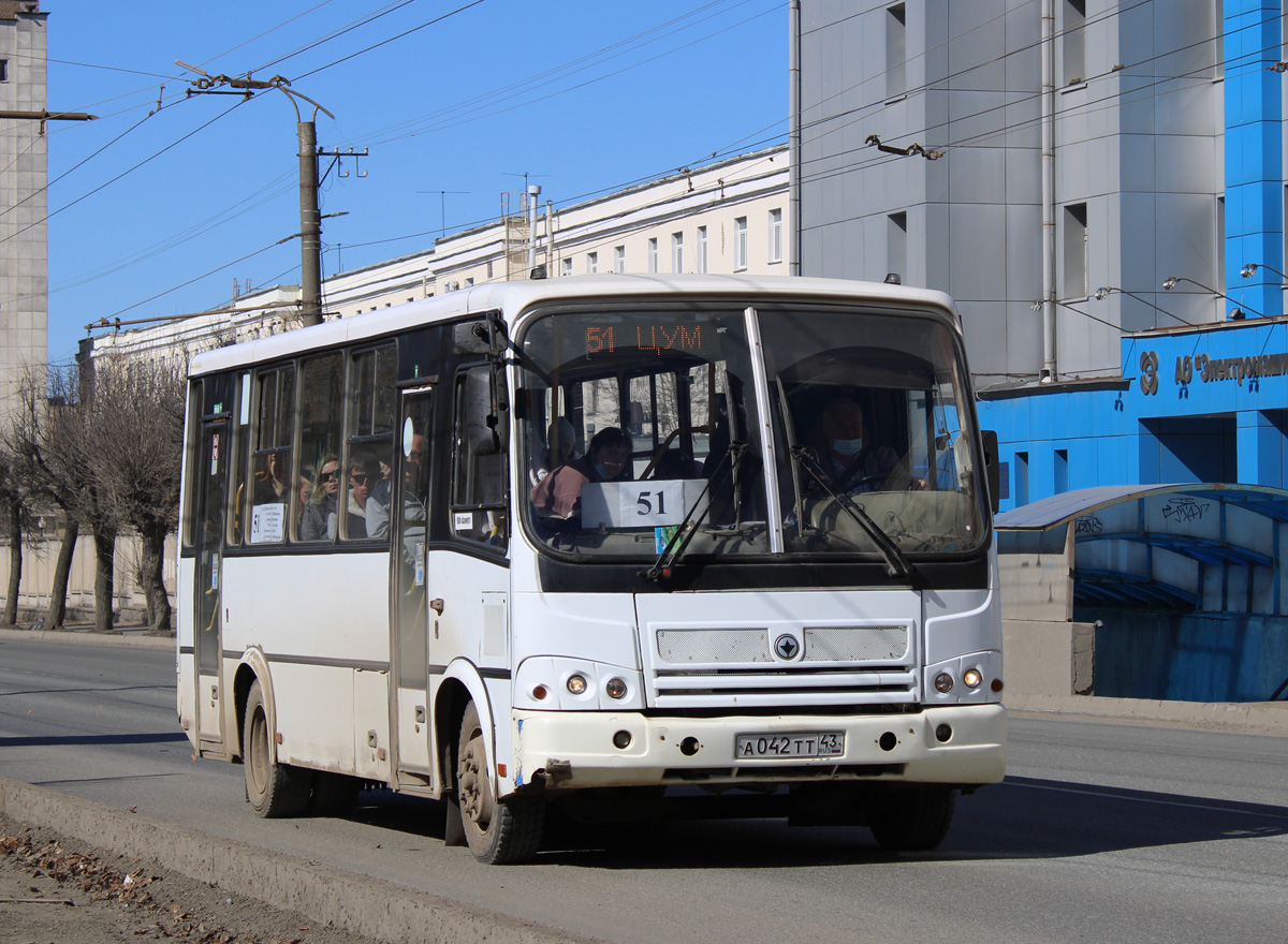 Kirov region, PAZ-320412-03 č. А 042 ТТ 43