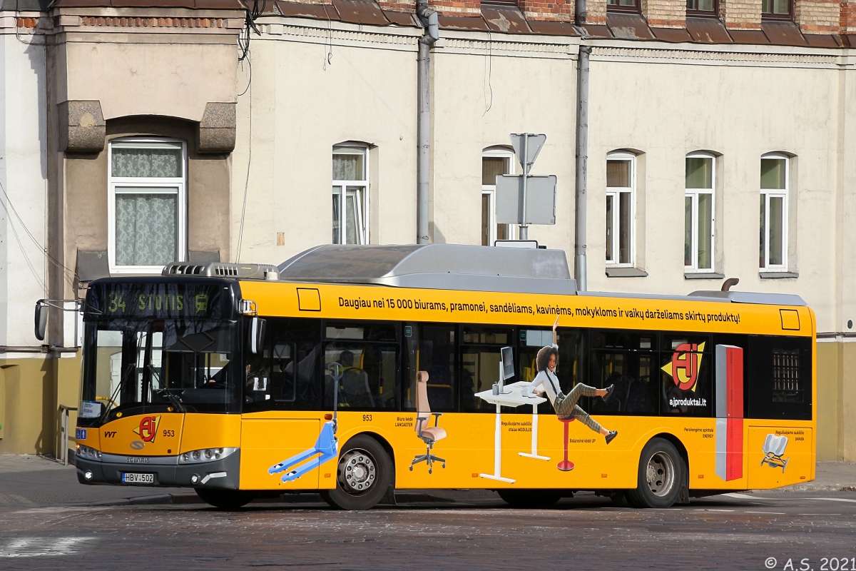 Литва, Solaris Urbino III 12 CNG № 953