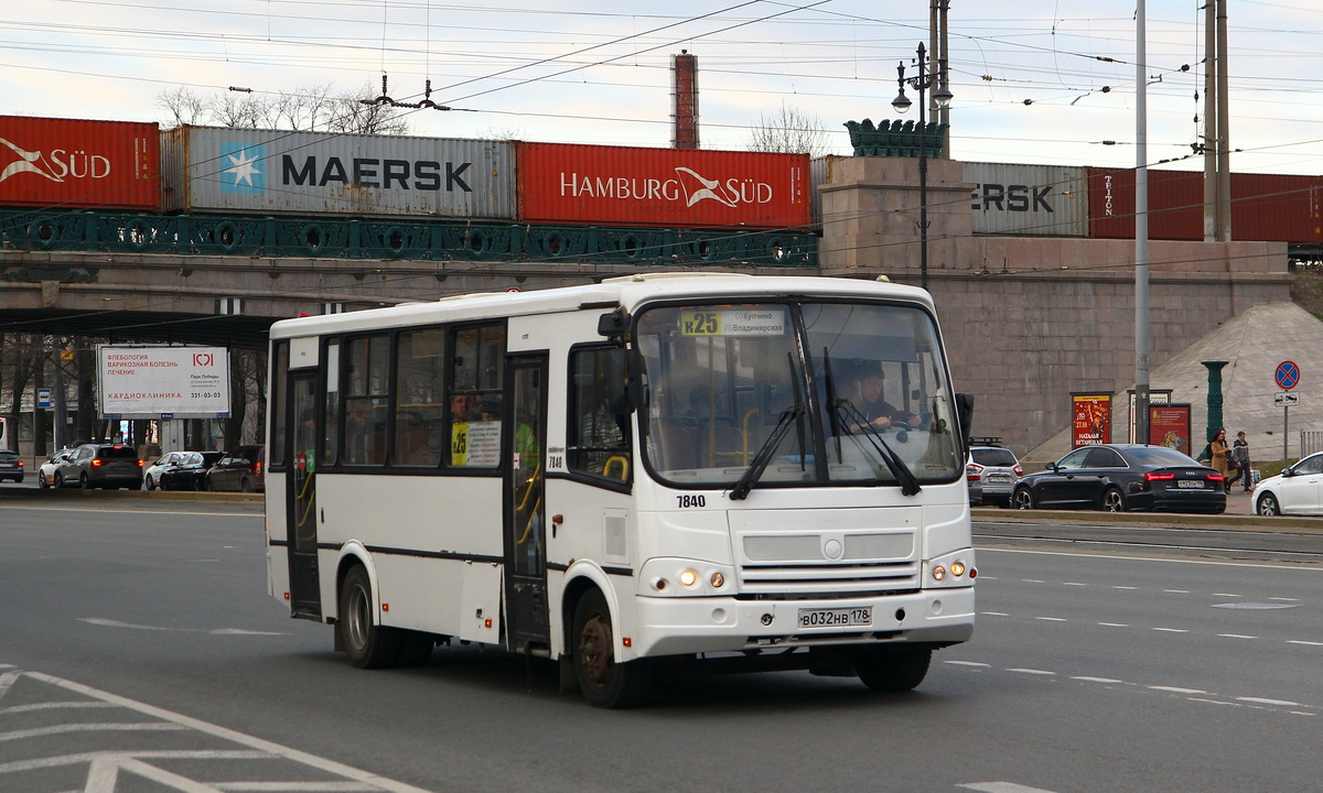 Санкт-Петербург, ПАЗ-320412-05 № 7840