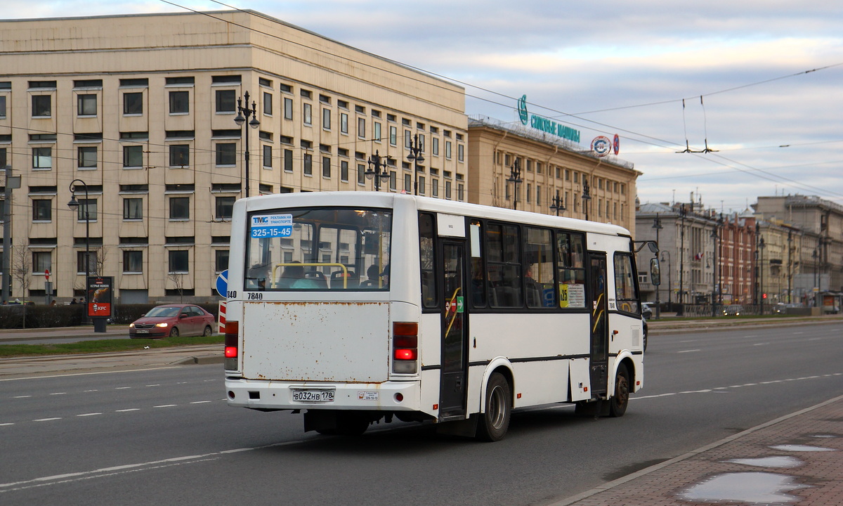 Санкт-Петербург, ПАЗ-320412-05 № 7840