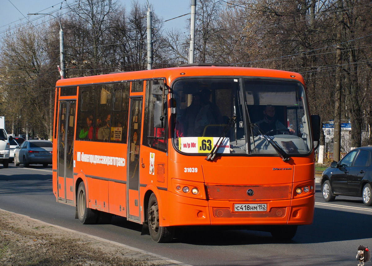 Нижегородская область, ПАЗ-320414-04 "Вектор" № 31039