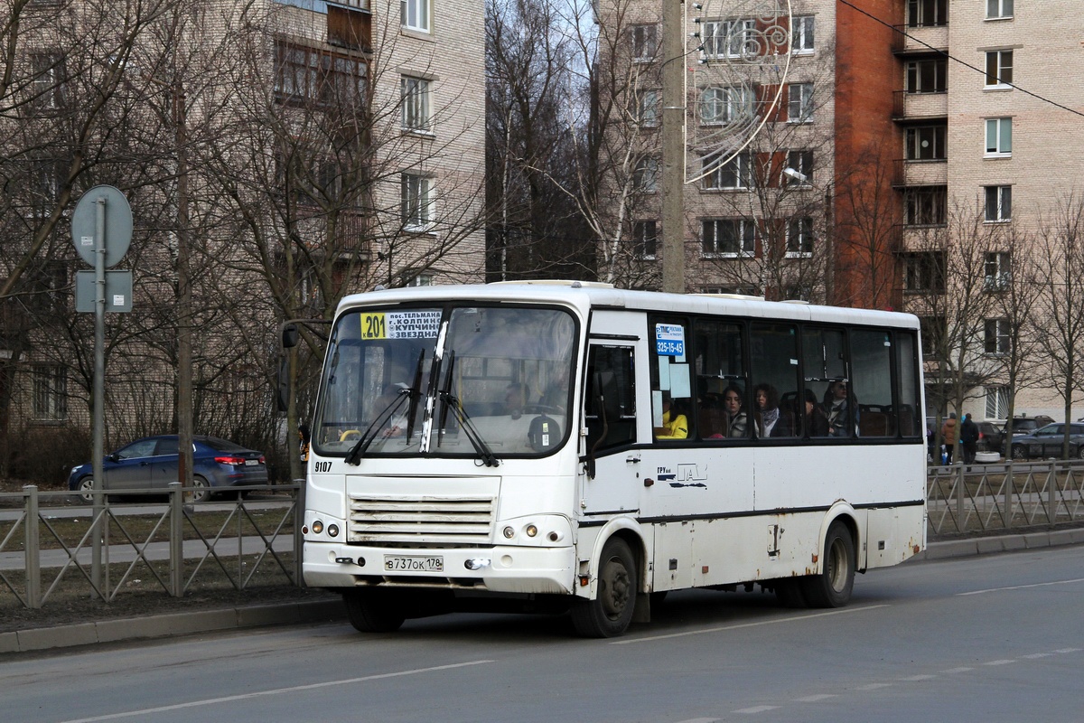 Санкт-Петербург, ПАЗ-320412-05 № 9107