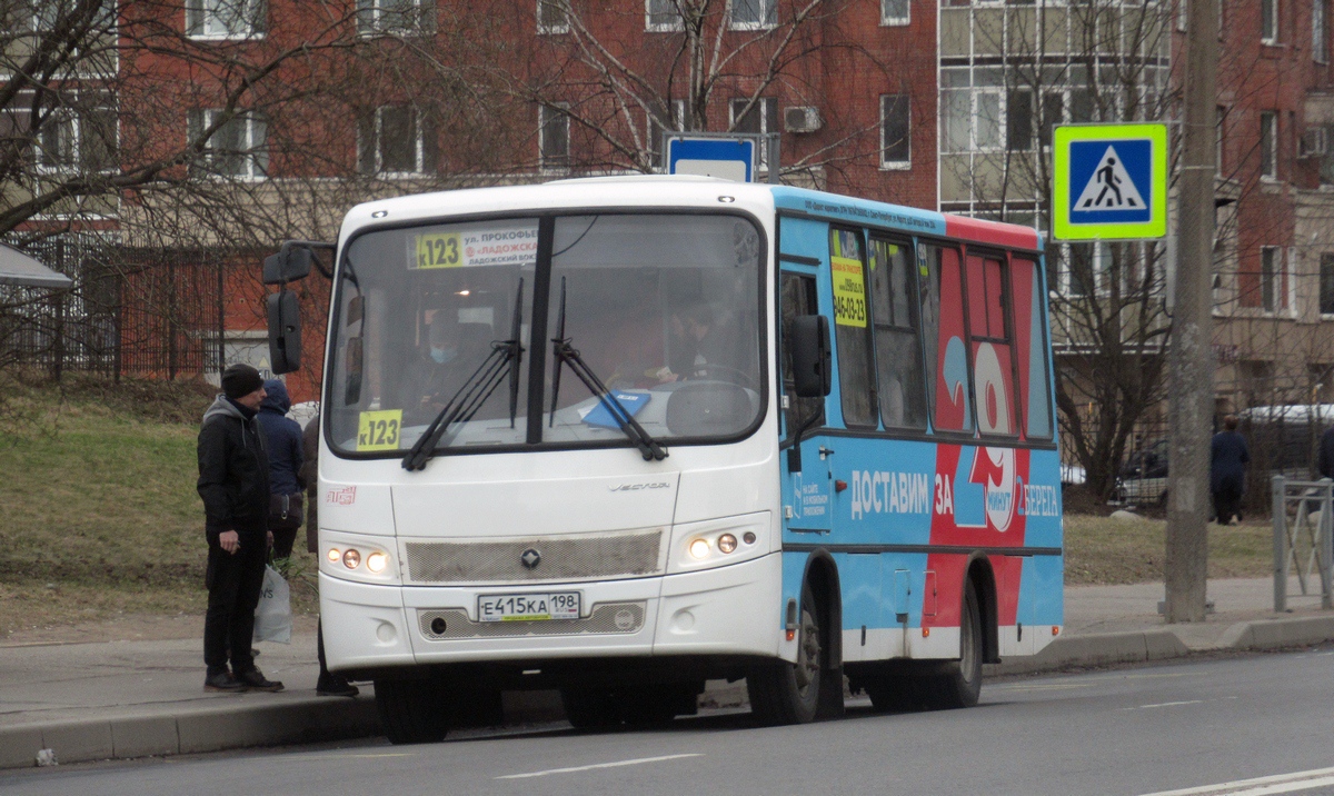 Санкт-Петербург, ПАЗ-320402-05 "Вектор" № Е 415 КА 198