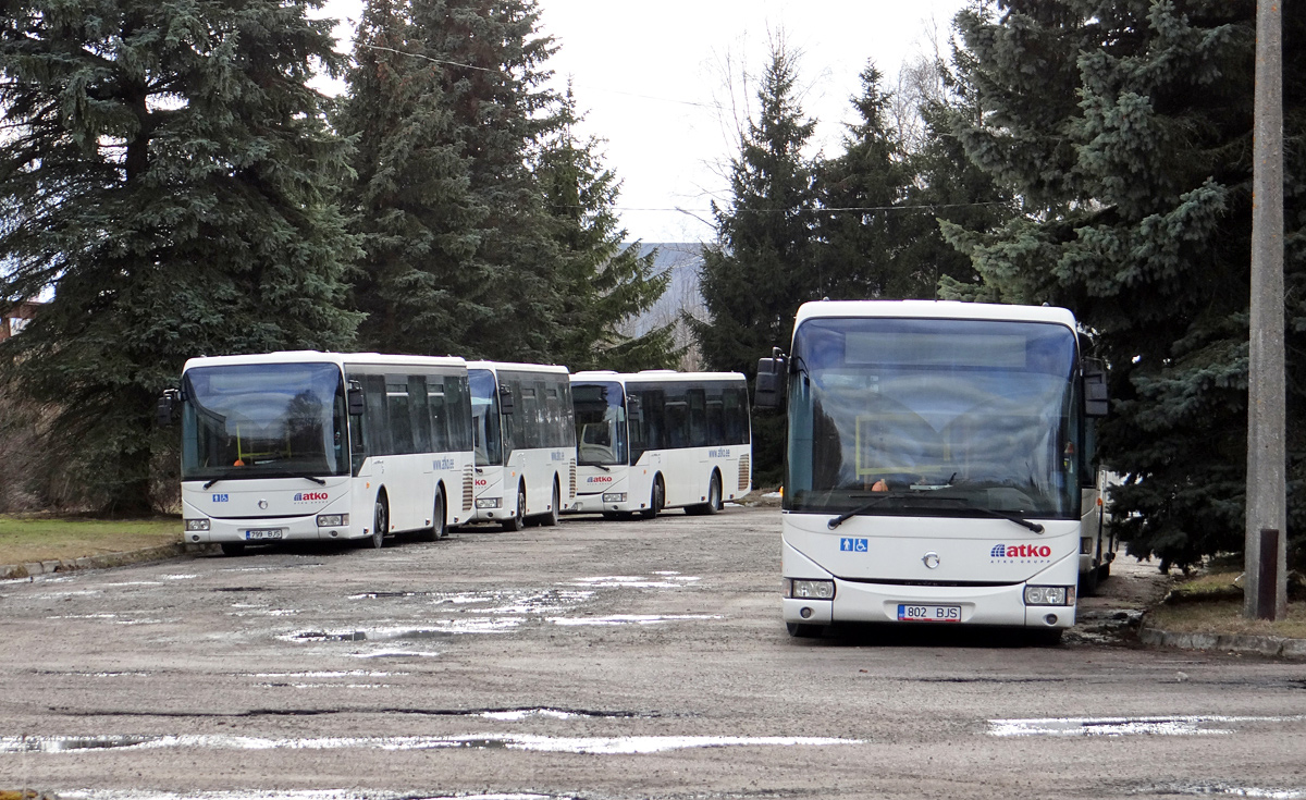 Эстония, Irisbus Crossway LE 10.8M № 802 BJS; Эстония — Ida-Virumaa — Автобусные станции, конечные остановки, площадки, парки, разное