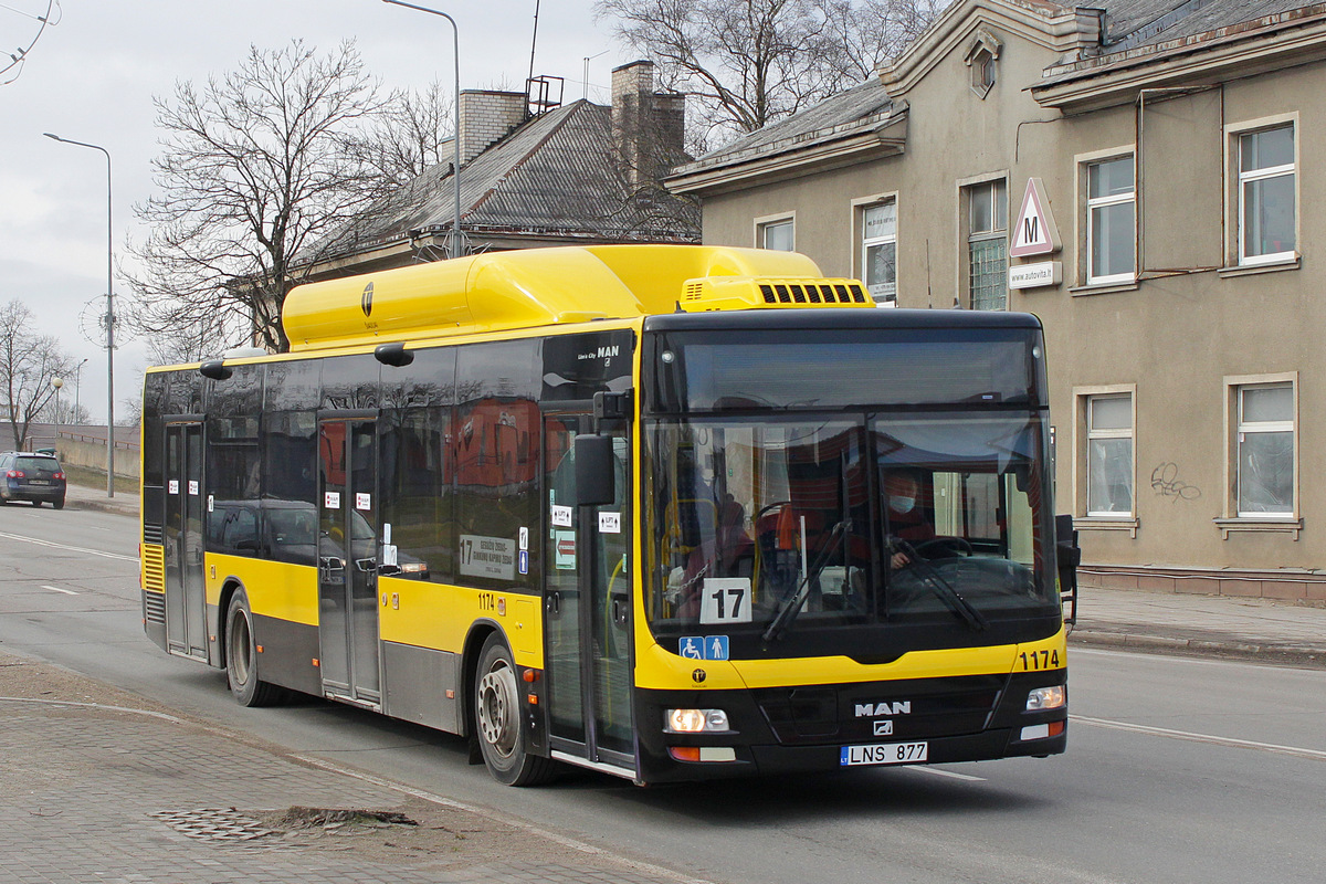 Литва, MAN A21 Lion's City NL243 CNG № 1174