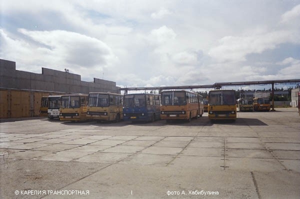Карелия — Автобусные парки, гаражи, стоянки
