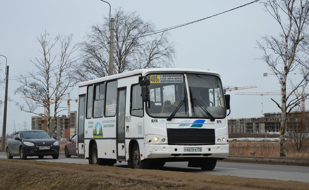 Санкт-Петербург, ПАЗ-320302-11 № 9711