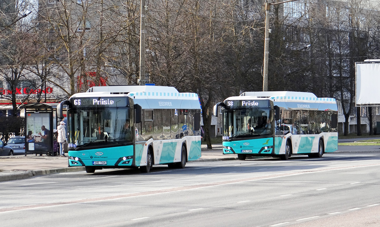 Эстония, Solaris Urbino IV 12 CNG № 3295; Эстония, Solaris Urbino IV 12 CNG № 3670