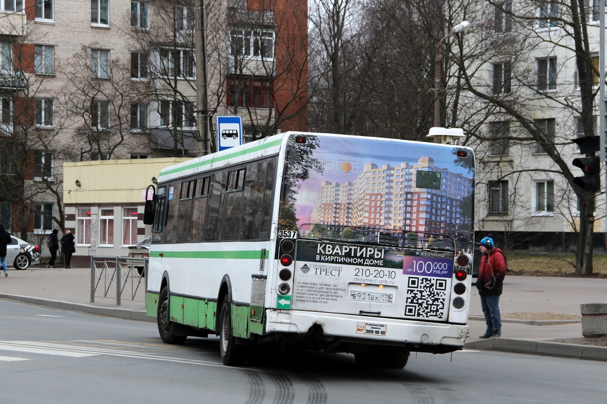 Санкт-Петербург, ЛиАЗ-5293.53 № 3537