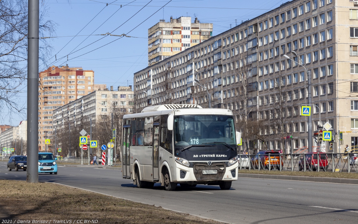 Санкт-Петербург, ПАЗ-320435-04 "Vector Next" № Е 160 ЕО 198