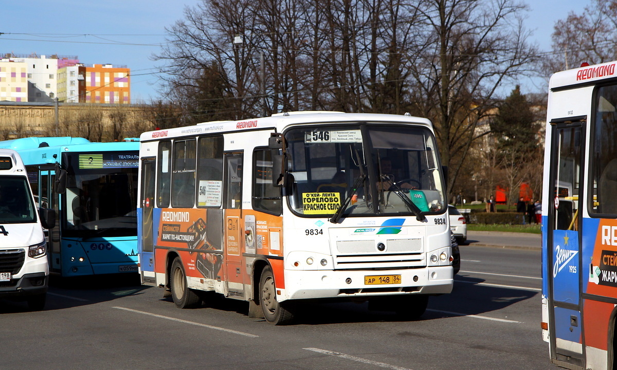 Санкт-Петербург, ПАЗ-320302-11 № 9834