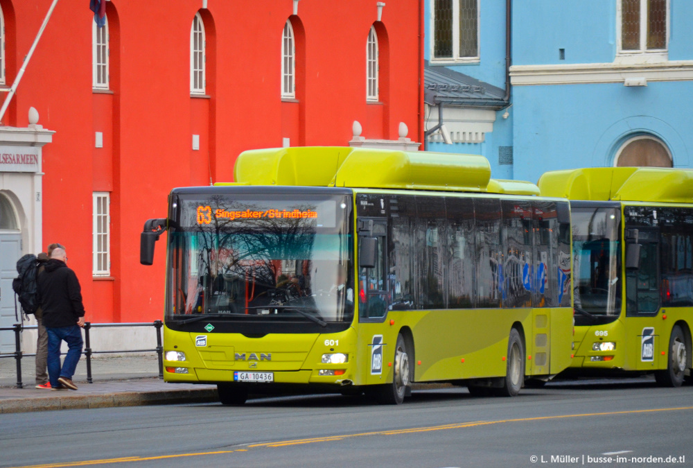 Норвегия, MAN A21 Lion's City NL313 CNG № 601