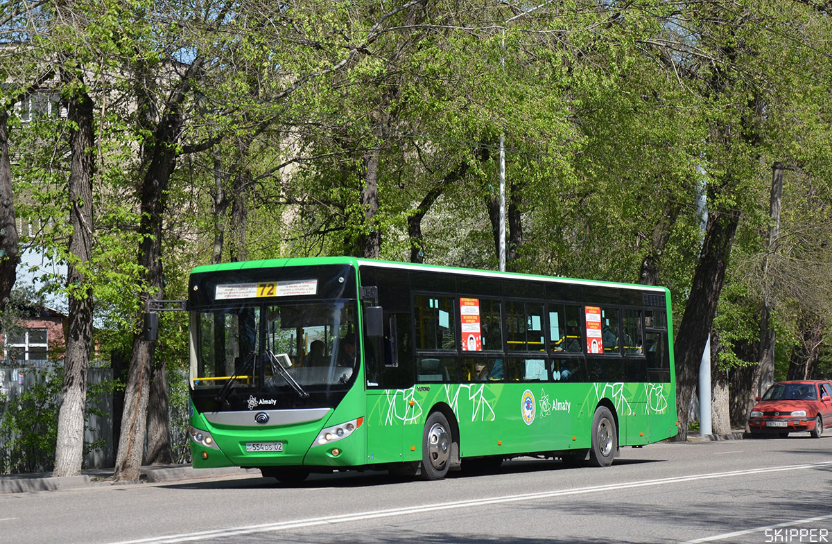 Алматы, Yutong ZK6118HGA № 554 DS 02