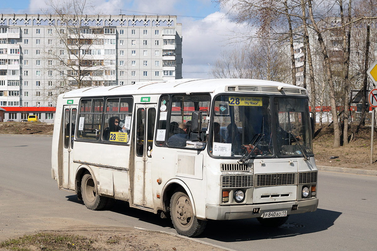 Коми, ПАЗ-32054 № Р 840 АО 11