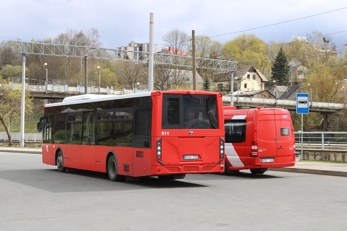 Литва, TEMSA LF 12 № 511; Литва, Altas Cityline L № 347