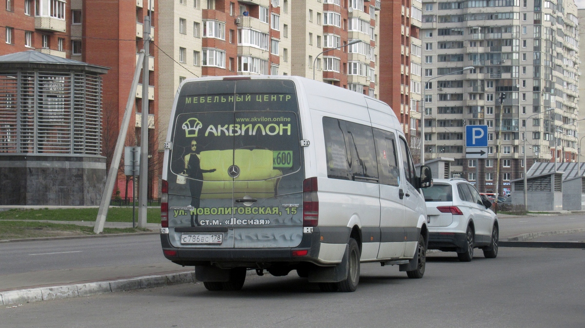 Санкт-Петербург, Луидор-22360C (MB Sprinter) № С 786 ВС 178