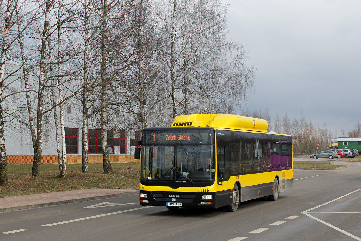 Литва, MAN A21 Lion's City NL243 CNG № 1176