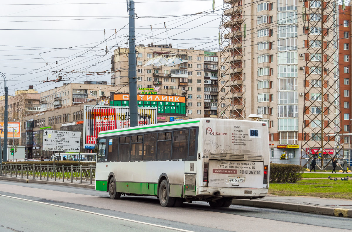 Санкт-Петербург, ЛиАЗ-5293.53 № 3438