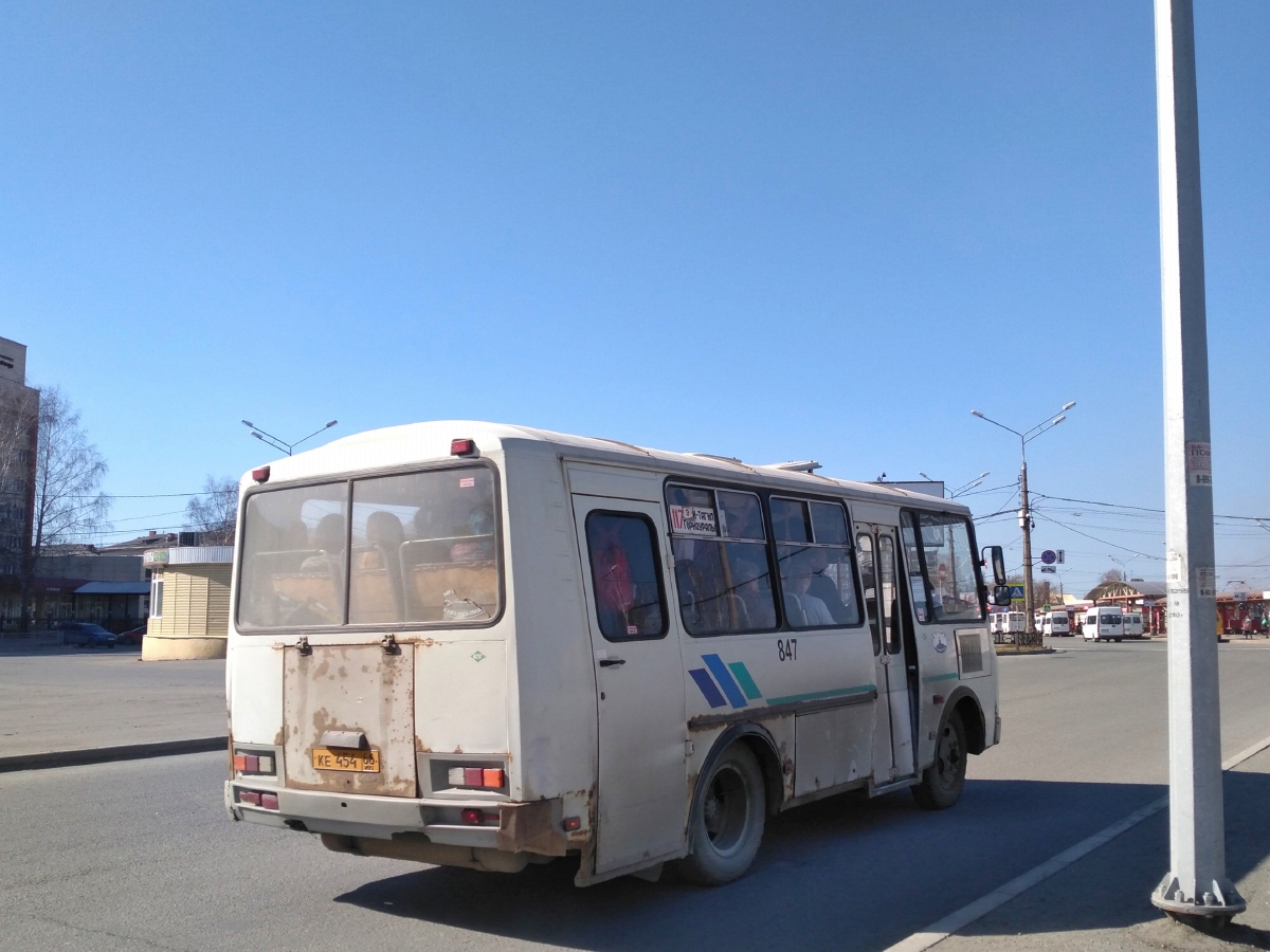 Свердловская область, ПАЗ-32053 № 847