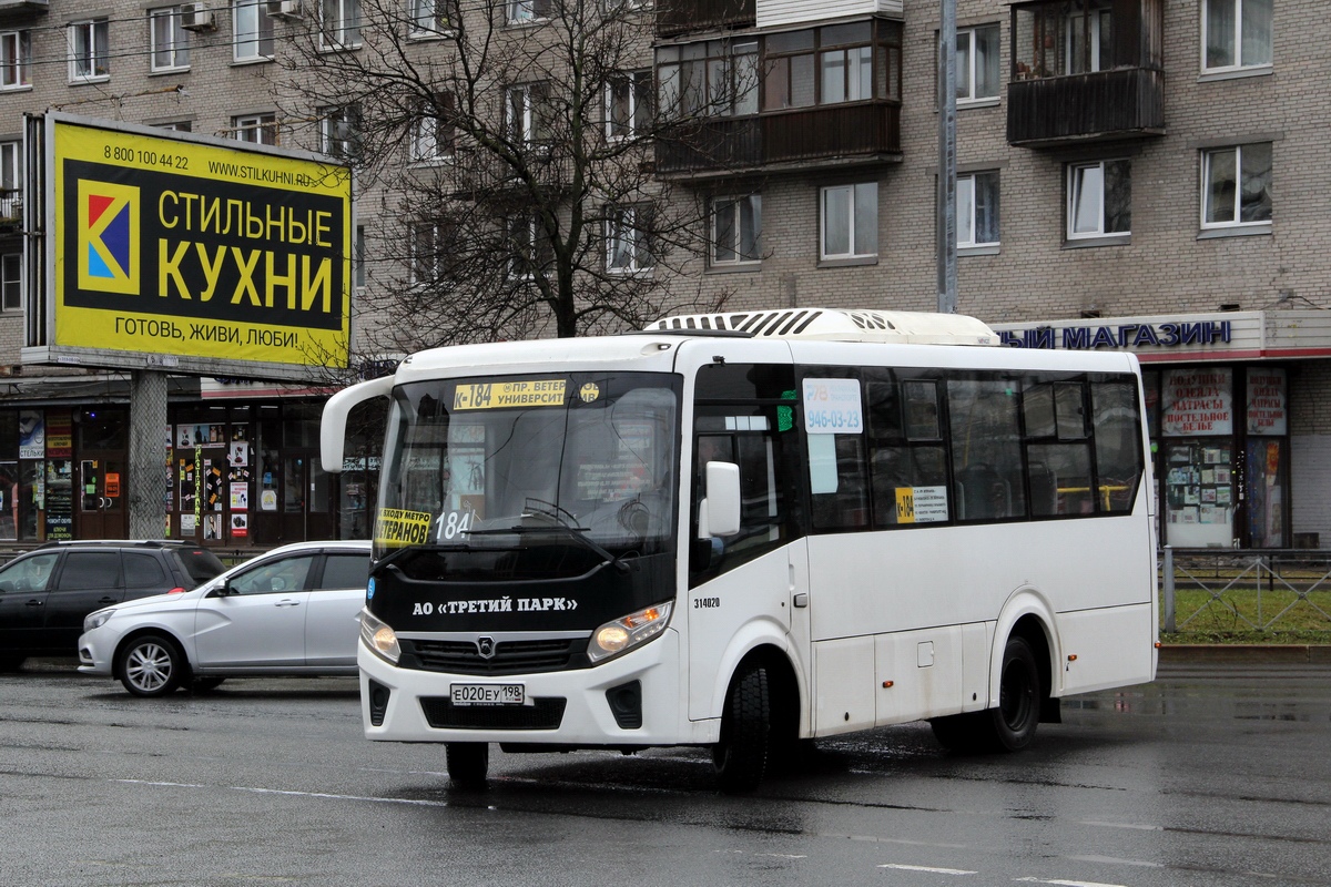 Санкт-Петербург, ПАЗ-320435-04 "Vector Next" № Е 020 ЕУ 198